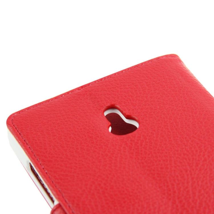 Litchi Texture Flip Leather Case with Card Slots & Holder for Nokia XL