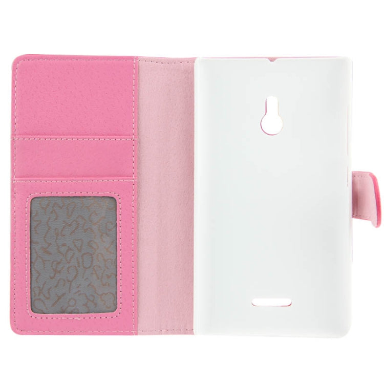 Litchi Texture Flip Leather Case with Card Slots & Holder for Nokia XL