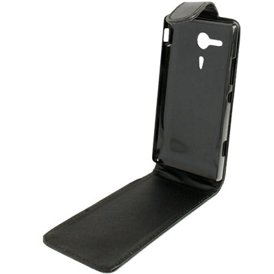 Vertical Flip Leather Case for Sony Xperia SP / M35h (Black)