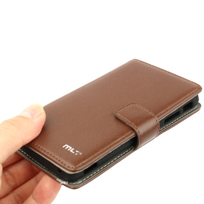 Cross Texture Leather Case with Holder & Credit Card Slots for Sony Xperia GX / TX / LT29i