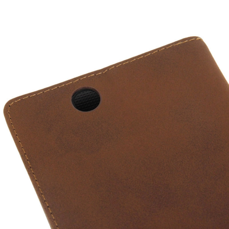 Frosting Flip Leather Case with Credit Card Slots & Holder for Sony Xperia Z Ultra / XL39h