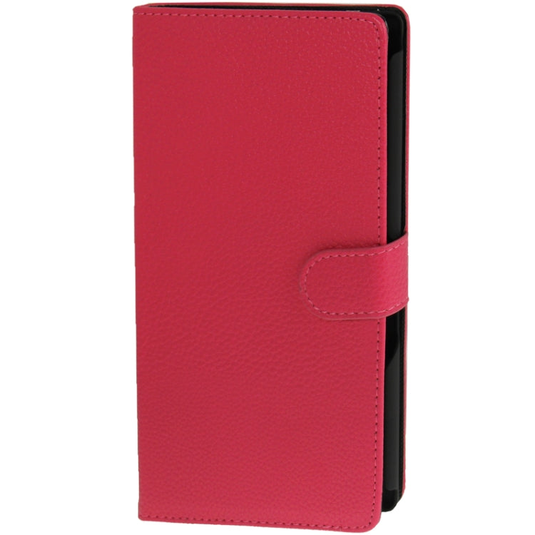 Litchi Flip Leather Case with Credit Card Slots & Holder for Sony Xperia Z Ultra / XL39h