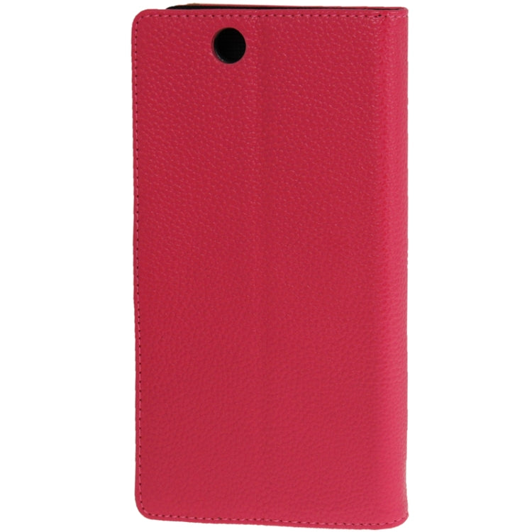 Litchi Flip Leather Case with Credit Card Slots & Holder for Sony Xperia Z Ultra / XL39h