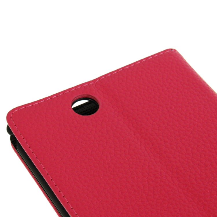 Litchi Flip Leather Case with Credit Card Slots & Holder for Sony Xperia Z Ultra / XL39h