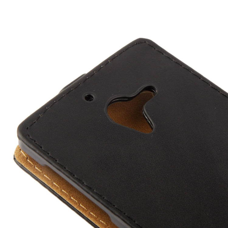 Vertical Flip Soft Leather Case for Sony Xperia ZL / L35H (Black)
