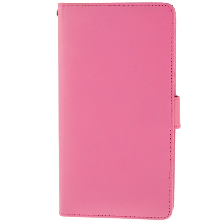 Soft Leather Case with Credit Card Slots & Holder for Sony Xperia Z Ultra / XL39H (Magenta)