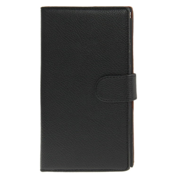 Litchi Texture Horizontal Flip Leather Case with Credit Card Slots & Holder for Sony Xperia Z Ultra / XL39h