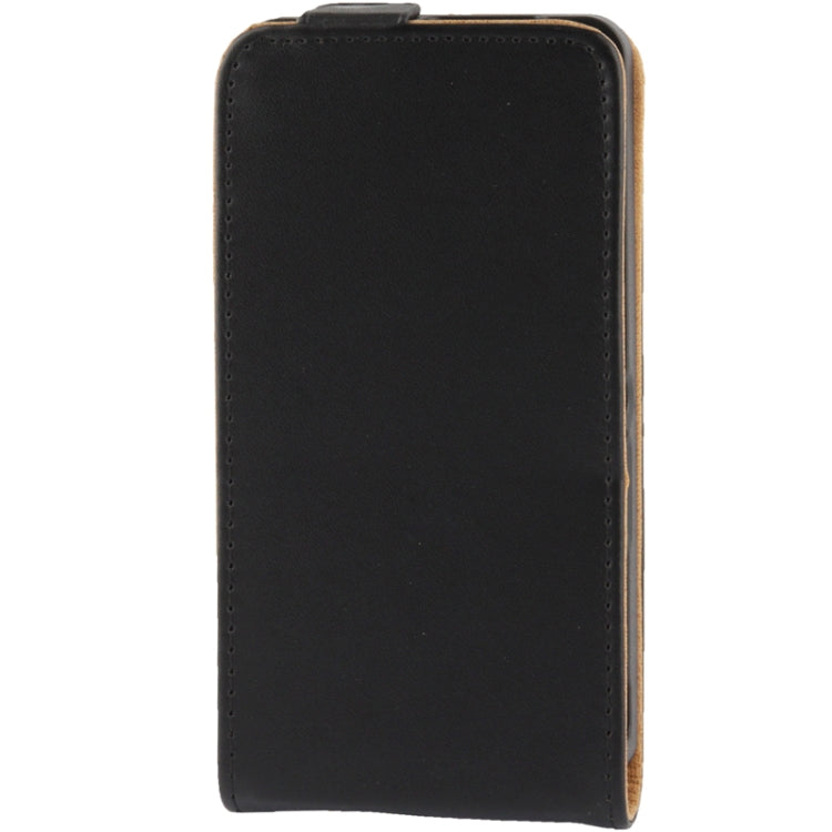 Vertical Flip Leather Case for Sony Xperia ZR / M36H / C5502(Black)