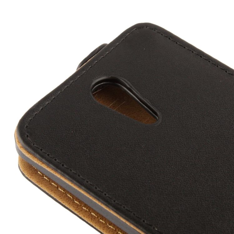Vertical Flip Leather Case for Sony Xperia ZR / M36H / C5502(Black)