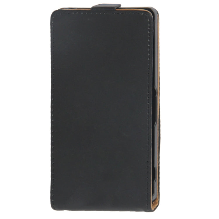 Vertical Flip Leather Case for Sony Xperia Z1 / L39h (Black)