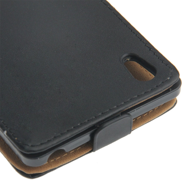 Vertical Flip Leather Case for Sony Xperia Z1 / L39h (Black)