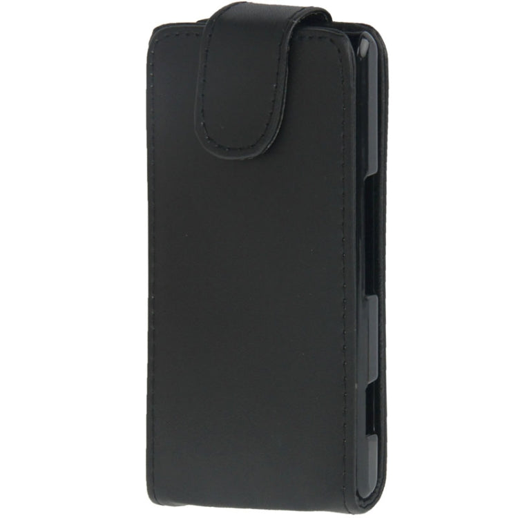 Vertical Flip Leather Case for Sony Xperia M / C1905 (Black)