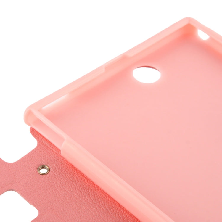 Pebble Texture Leather Case with Call Display ID & Holder for Sony Xperia Z Ultra / XL39H