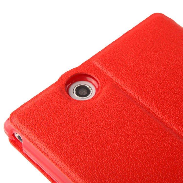 Pebble Texture Leather Case with Call Display ID & Holder for Sony Xperia Z Ultra / XL39H