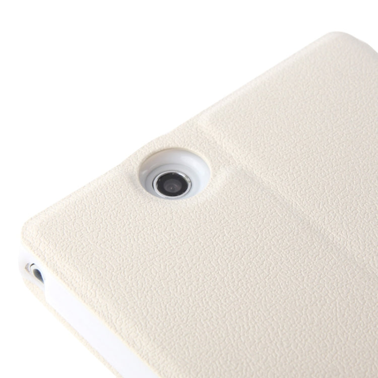 Pebble Texture Leather Case with Call Display ID & Holder for Sony Xperia Z Ultra / XL39H
