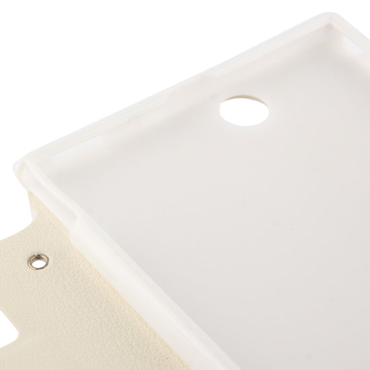 Pebble Texture Leather Case with Call Display ID & Holder for Sony Xperia Z Ultra / XL39H