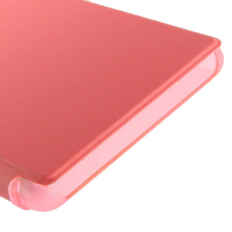 Flip Leather Cover Transparent Frosted Plastic Case with Call Display ID for Sony Xperia Z1 / L39h / Honami / C6902 / Xperia i1