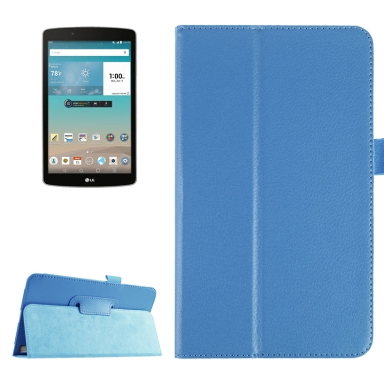 Litchi Texture Horizontal Flip Leather Case with Holder for LG G Pad F 8.0