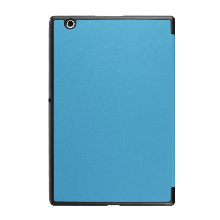 Cross Texture Horizontal Flip Leather Case with 3-folding Holder for Sony Xperia Z4 Tablet