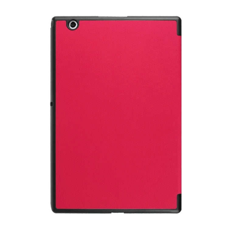 Cross Texture Horizontal Flip Leather Case with 3-folding Holder for Sony Xperia Z4 Tablet
