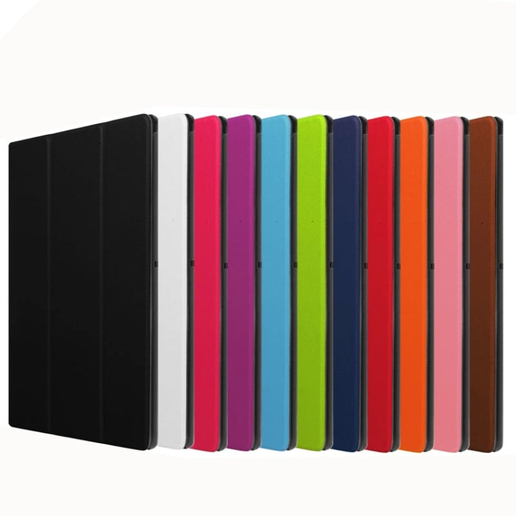 Cross Texture Horizontal Flip Leather Case with 3-folding Holder for Sony Xperia Z4 Tablet