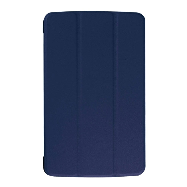 Karst Texture Horizontal Flip Leather Case with 3-folding Holder for LG G Pad F 8.0