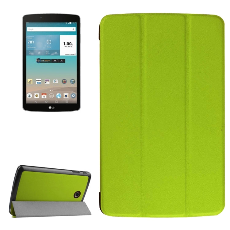 Karst Texture Horizontal Flip Leather Case with 3-folding Holder for LG G Pad F 8.0