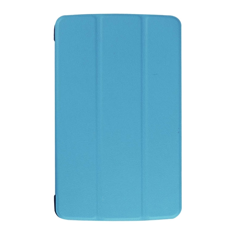 Karst Texture Horizontal Flip Leather Case with 3-folding Holder for LG G Pad F 8.0