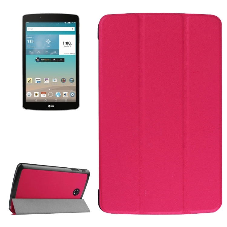 Karst Texture Horizontal Flip Leather Case with 3-folding Holder for LG G Pad F 8.0