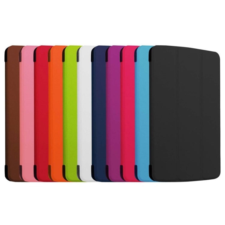 Karst Texture Horizontal Flip Leather Case with 3-folding Holder for LG G Pad F 8.0