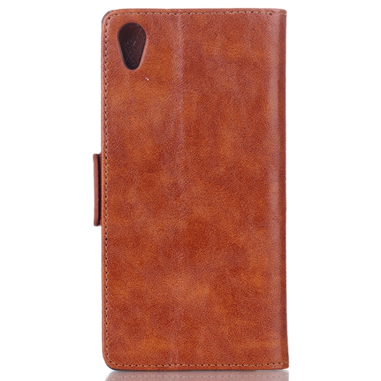 Oil Leather Case with Credit Card Slot & Holder for Sony Xperia Z1 / L39h