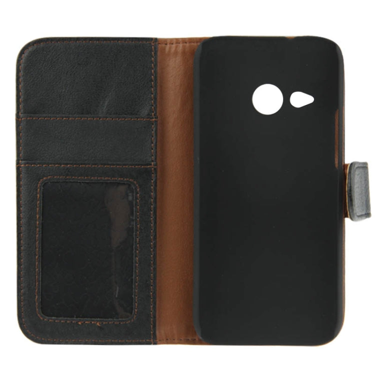 Litchi Texture Flip Leather Case with Card Slots & Holder for HTC One M8 Mini