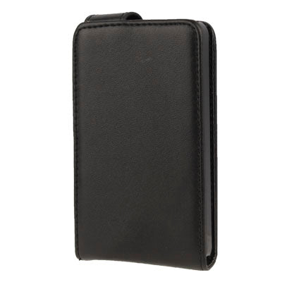 Vertical Flip Soft Leather Case for LG T385 (Black)