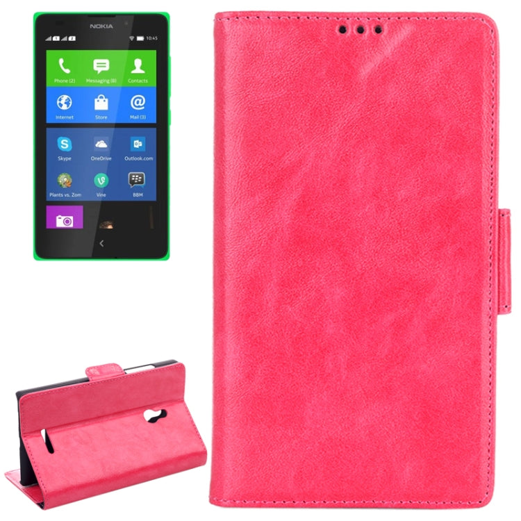 Oil Leather Case with Credit Card Slot & Holder for Nokia XL