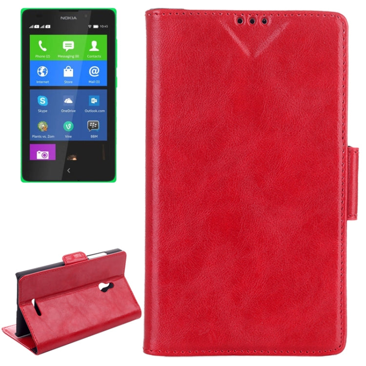 Oil Leather Case with Credit Card Slot & Holder for Nokia XL