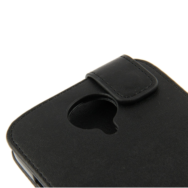 Vertical Flip Leather Case for Wiko Darknight(Black)