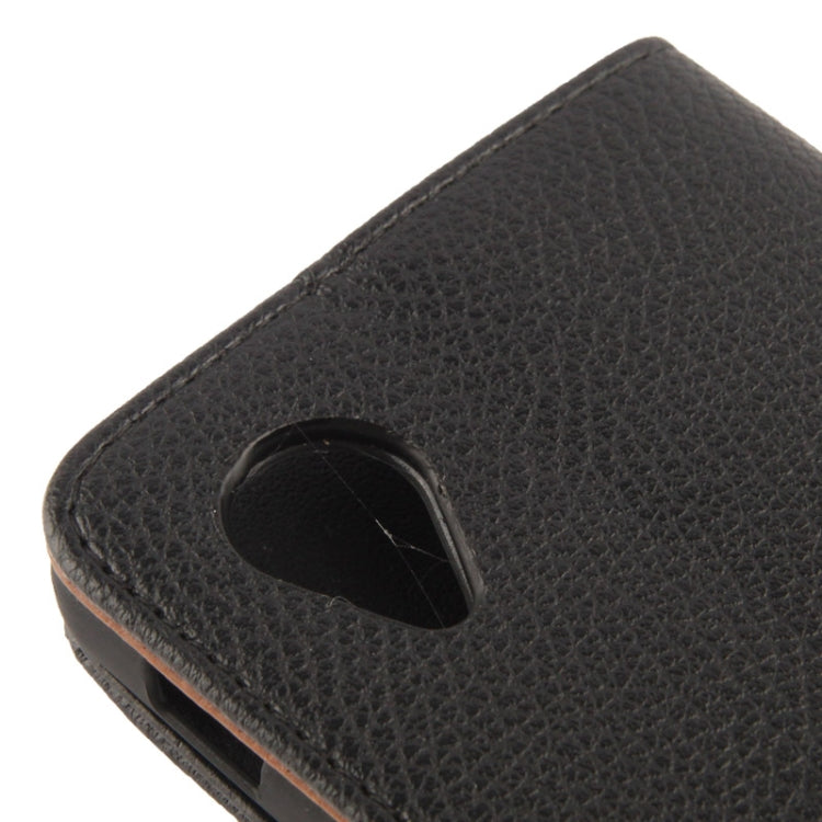 Litchi Texture Horizontal Flip Leather Case with Credit Card Slots & Holder for Google Nexus 5 / D820 / D821