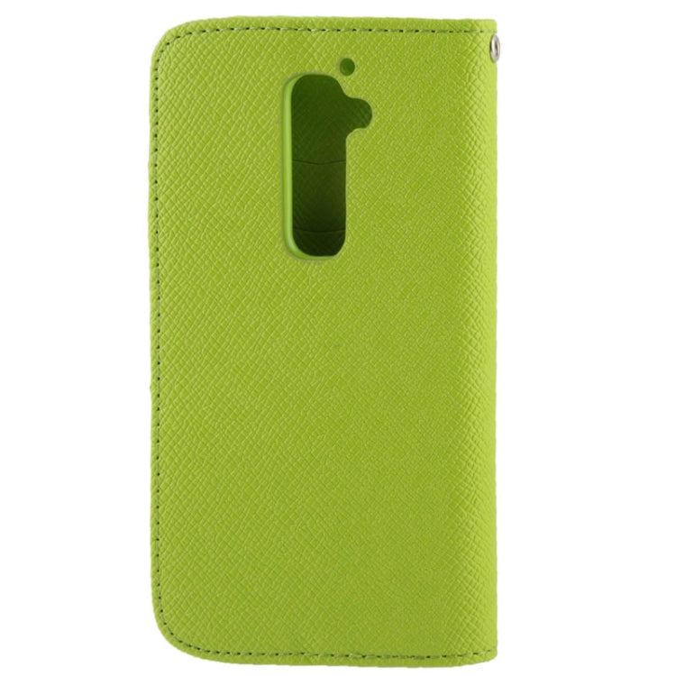 Cross Texture Leather Case with Credit Card Slot & Holder for LG Optimus G2 / D801 / F320 / F340L / LS980