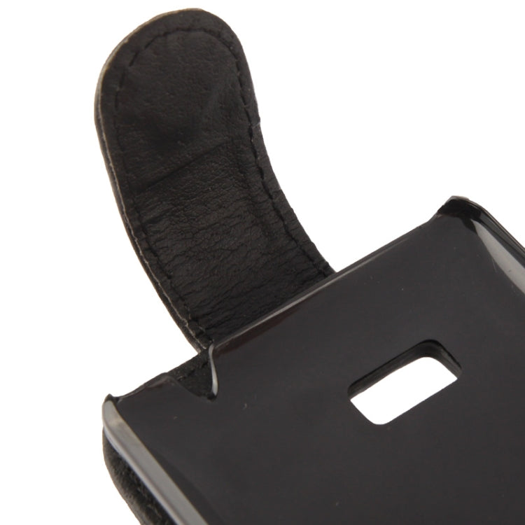 Vertical Flip Leather Case for HTC Desire 600 (Black)