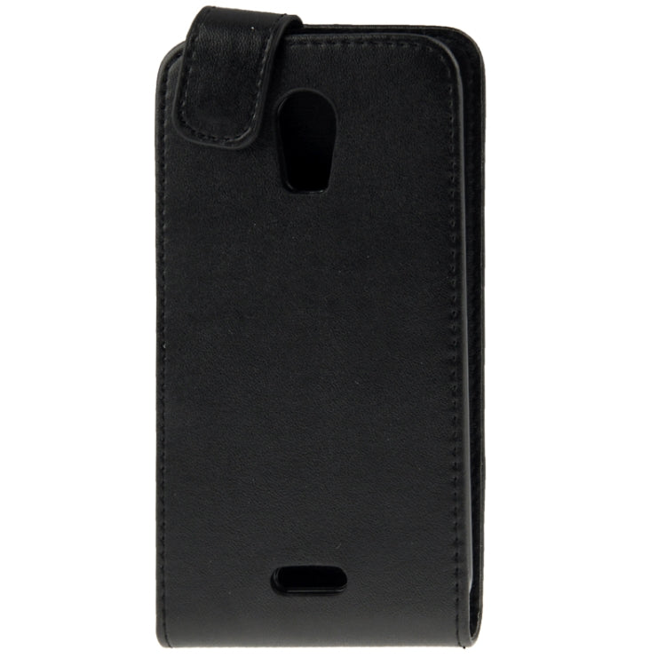 Vertical Flip Leather Case for Wiko Darkmoon(Black)