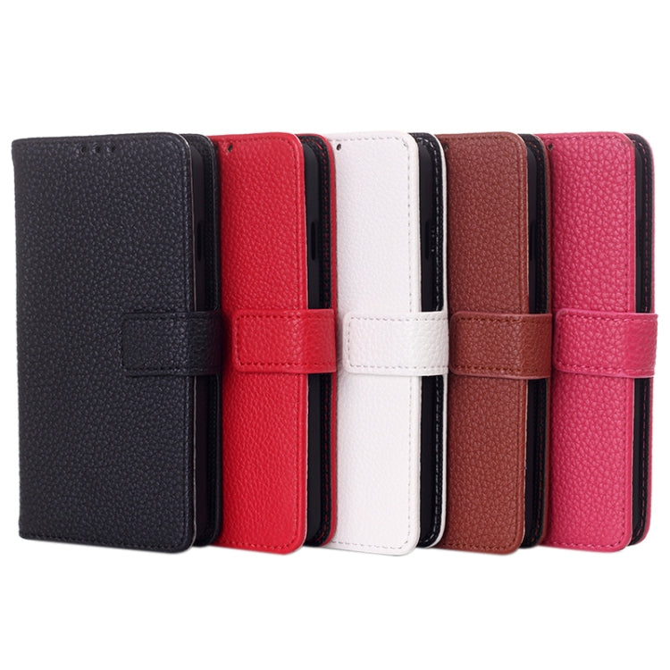Litchi Texture Flip Leather Case with Card Slots & Holder for LG F70