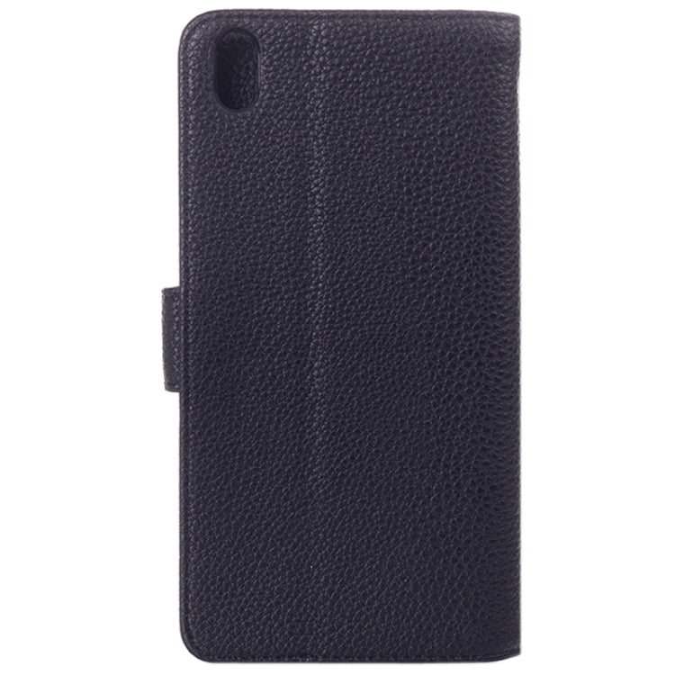 Litchi Texture Flip Leather Case with Card Slots & Holder for HTC Desire 816