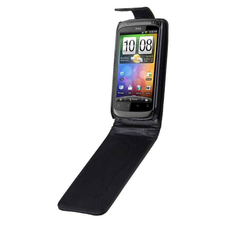 Leather Case for HTC Desire S (G12)(Black)