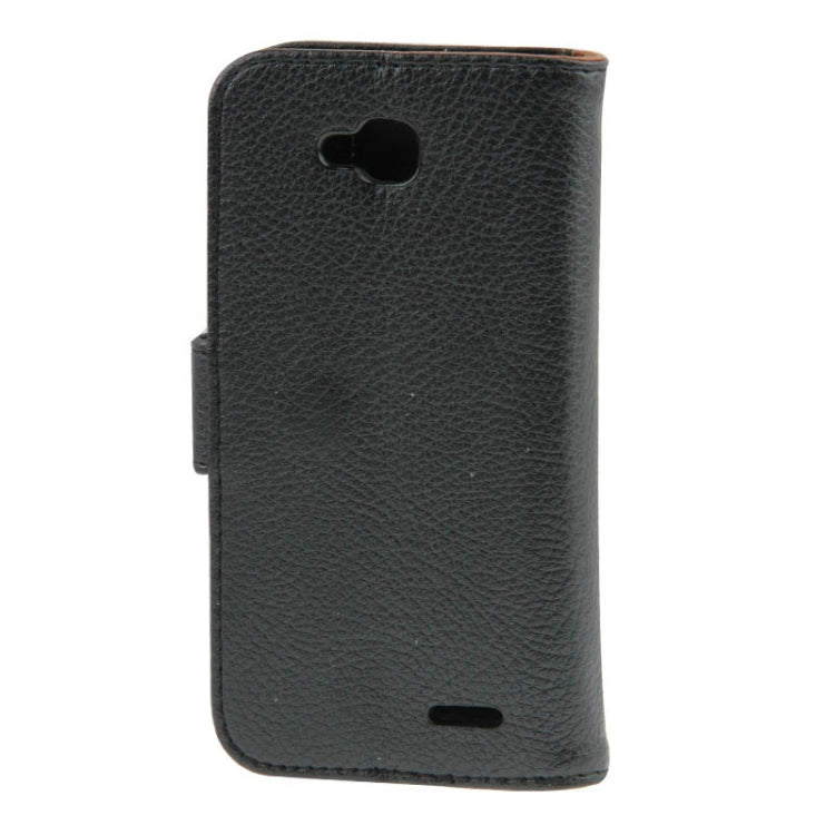 Litchi Texture Flip Leather Case with Card Slots & Holder for LG L90 / D405