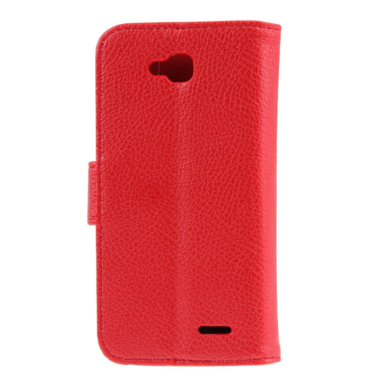 Litchi Texture Flip Leather Case with Card Slots & Holder for LG L90 / D405