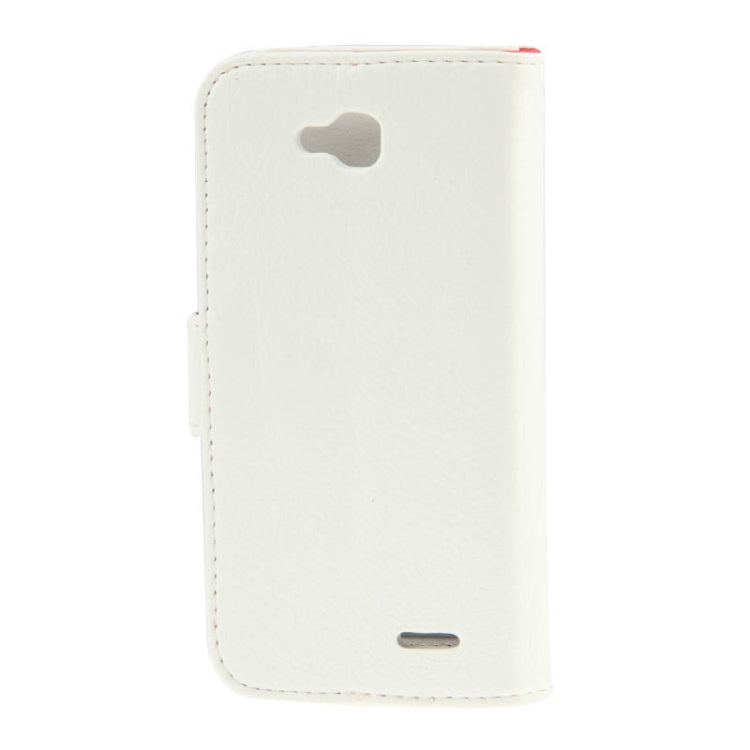 Litchi Texture Flip Leather Case with Card Slots & Holder for LG L90 / D405