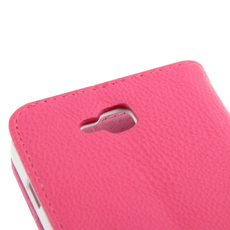 Litchi Texture Flip Leather Case with Card Slots & Holder for LG L90 / D405