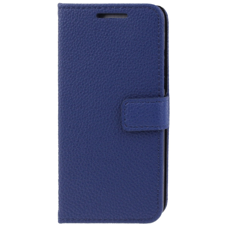 Litchi Texture Leather Case with Credit Card Slot & Holder for HTC One mini / M4