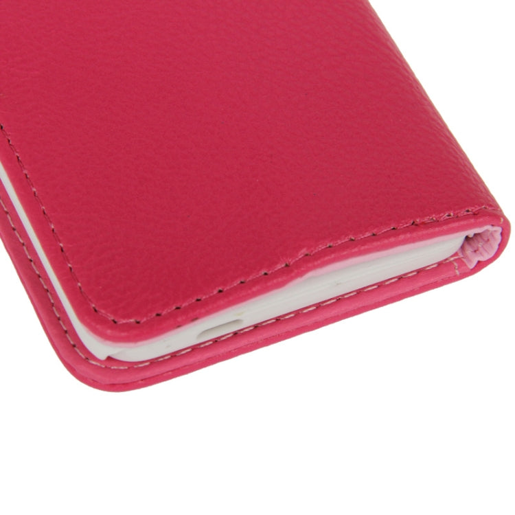 Litchi Texture Horizontal Flip Leather Case with Credit Card Slots & Holder for HTC One mini / M4