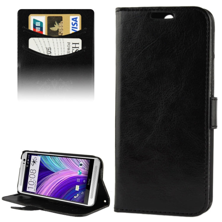 Fine Sheepskin Texture Flip Leather Case with Credit Card Slots & Holder for HTC One M8